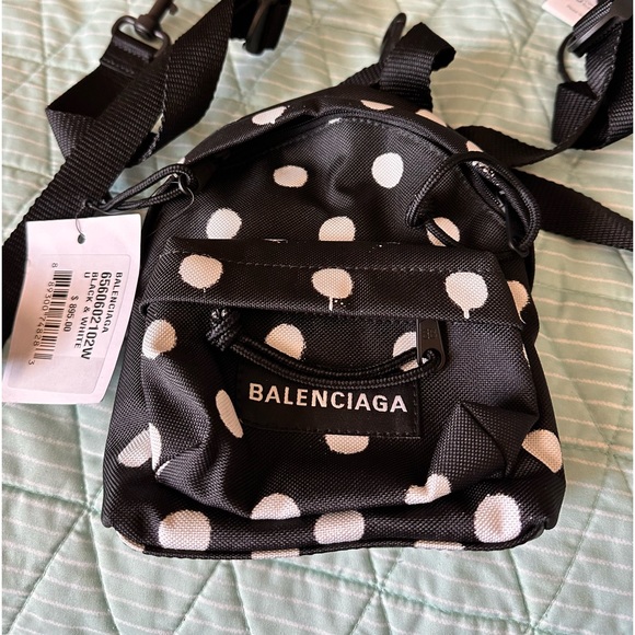 Balenciaga mini back pack in polka dot. Brand new comes with receipt from saks. - Picture 3 of 8